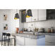 Salone 1 Light 10 inch Matte Black Pendant Ceiling Light in Matte Black Outer,  Gold Inner