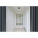 Algar LED 6 inch Matte Black and Modern Gold Flush Mount Ceiling Light