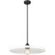 Paloma 1 Light 24 inch Matte Black Pendant Ceiling Light