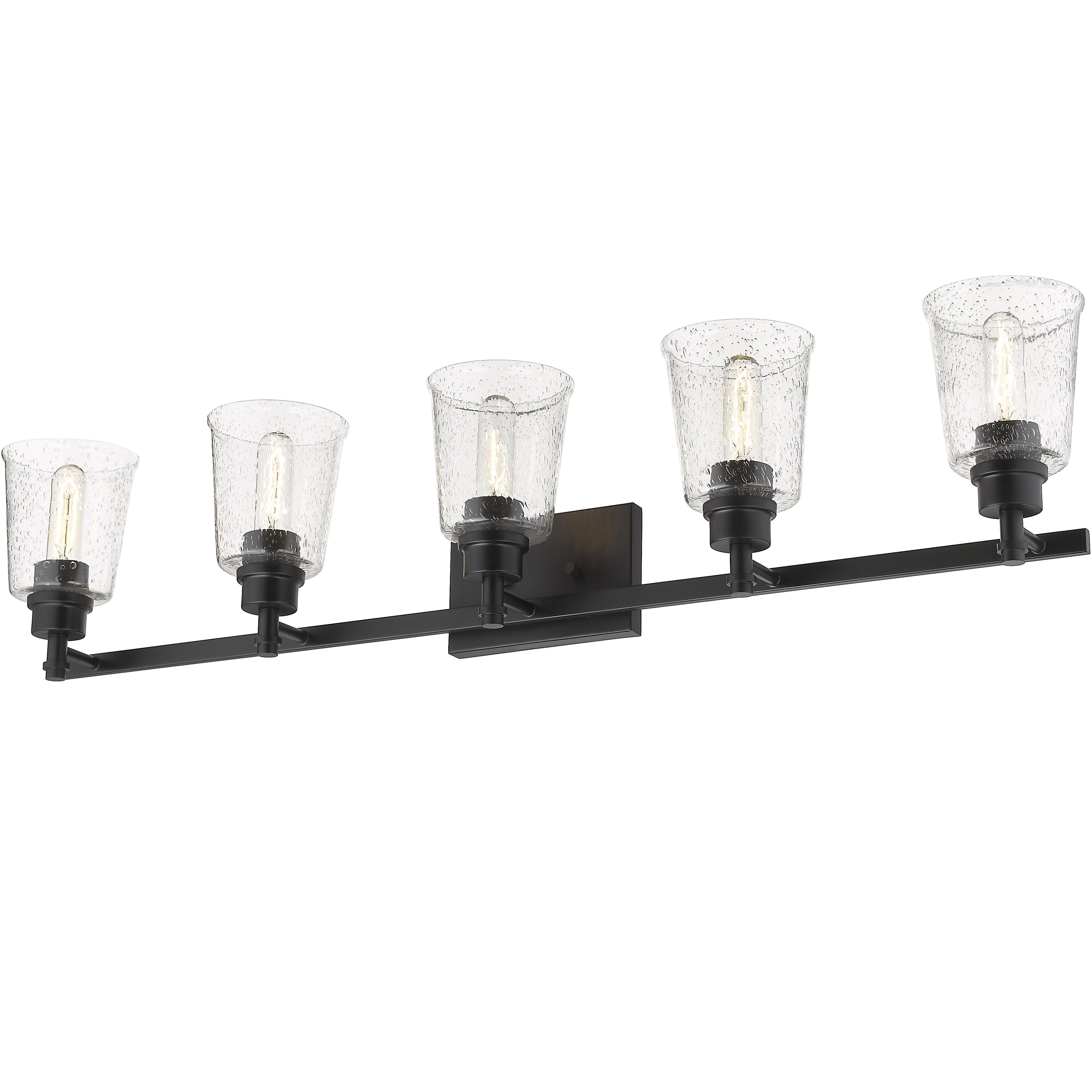Bohin 5 Light 41.25 inch Matte Black Vanity Wall Light