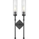 Esme 2 Light 8 inch Matte Black Wall Sconce Wall Light