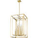 Easton 12 Light 20.5 inch Rubbed Brass Chandelier Ceiling Light