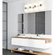 Artemis 8 Light 35 inch Chrome Vanity Wall Light
