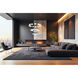 Renaud LED 40.75 inch Matte Black Chandelier Ceiling Light