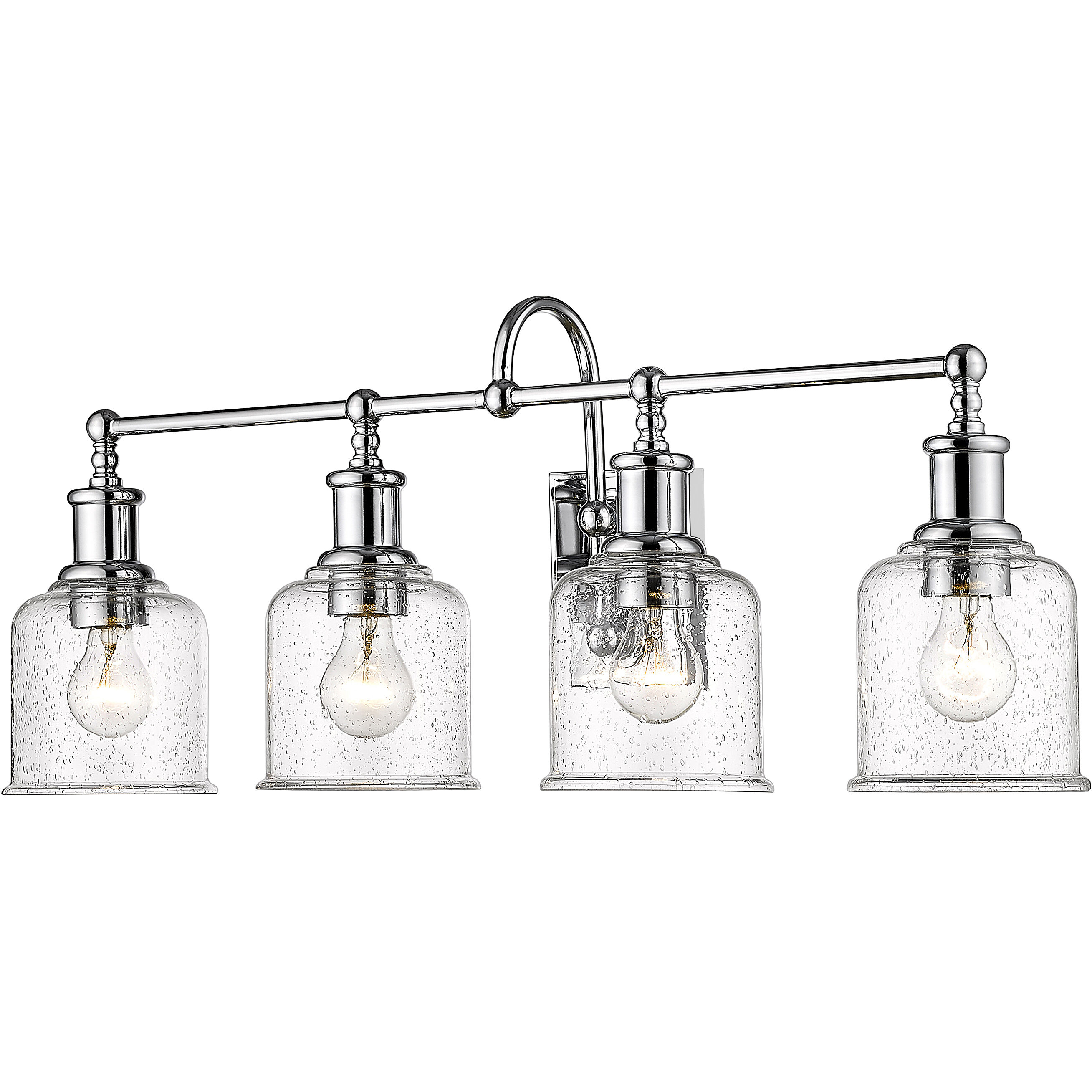 Bryant 4 Light 32 inch Chrome Vanity Wall Light