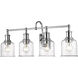 Bryant 4 Light 32 inch Chrome Vanity Wall Light