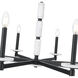 Kaden 8 Light 36.5 inch Matte Black Chandelier Ceiling Light