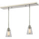 Annora 1 Light 30 inch Brushed Nickel Linear Chandelier Ceiling Light in 8.52