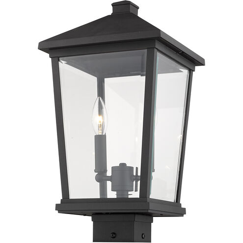 Beacon 2 Light 19.5 inch Black Outdoor Post Mount Fixture in 8