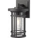 Jordan 1 Light 10.75 inch Black Outdoor Wall Light