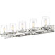 Callista 5 Light 47 inch Polished Nickel Vanity Wall Light