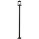 Broughton 2 Light 112.5 inch Black Outdoor Post Mounted Fixture