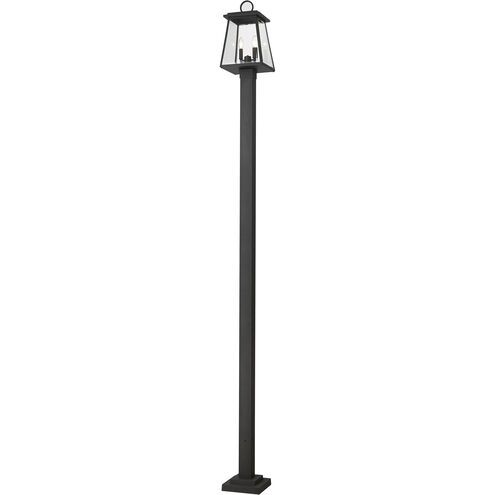 Broughton 2 Light 112.5 inch Black Outdoor Post Mounted Fixture