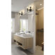 Sutton 2 Light 15.75 inch Matte Black Vanity Wall Light