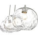 Chloe 3 Light 36 inch Brushed Nickel Linear Chandelier Ceiling Light