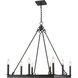 Barclay 8 Light 26 inch Matte Black Chandelier Ceiling Light