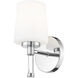 Henri Vanity Wall Light in Chrome