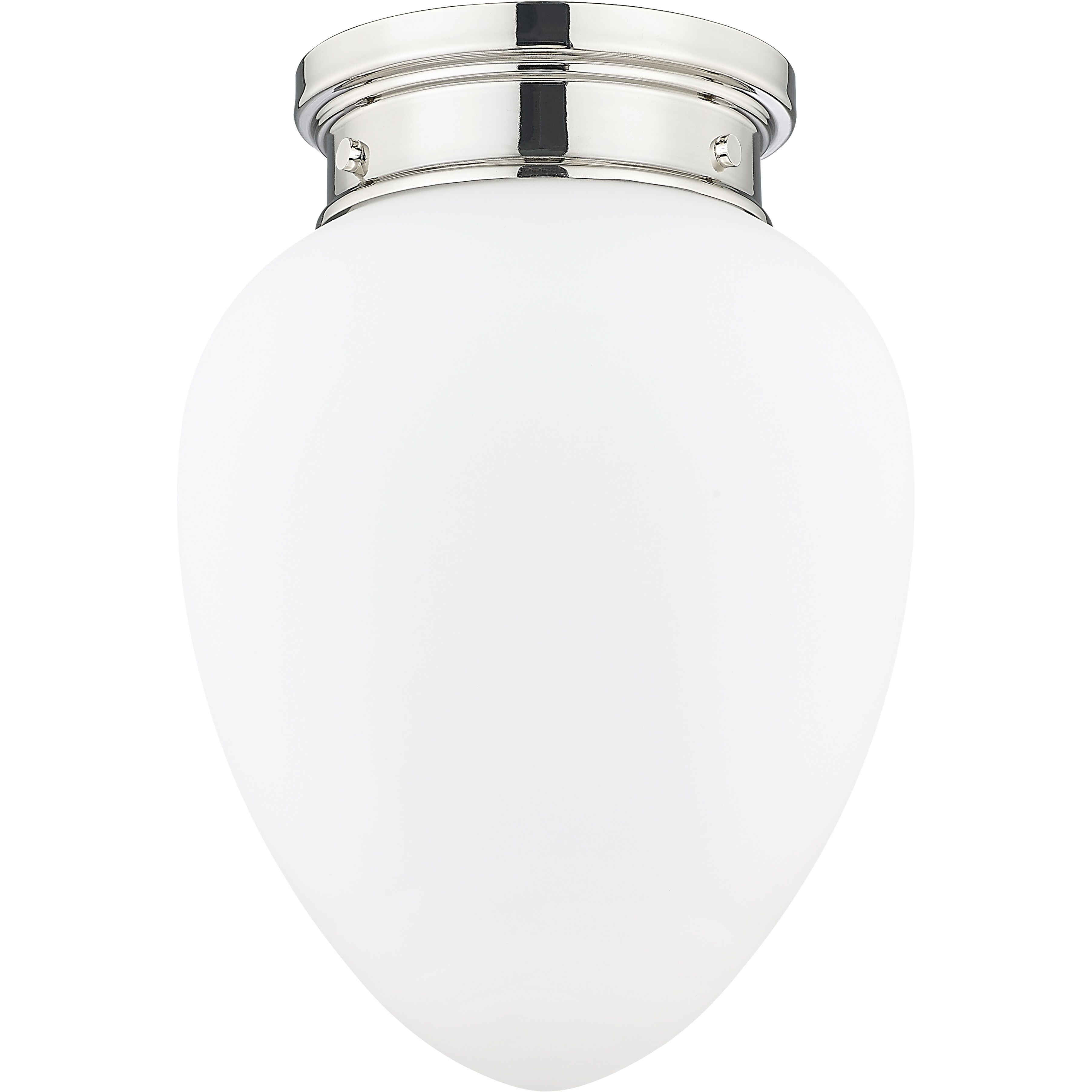 Gideon 1 Light 10 inch Polished Nickel Flush Mount Ceiling Light