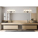 Neoma 4 Light 30 inch Matte Black Vanity Wall Light