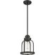 Burren 1 Light 8.75 inch Matte Black Pendant Ceiling Light