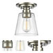 Annora 1 Light 7 inch Brushed Nickel Flush Mount Ceiling Light