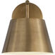 Lilly 1 Light 8 inch Rubbed Brass Wall Sconce Wall Light