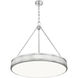 Quinn LED 32 inch Satin Nickel Pendant Ceiling Light