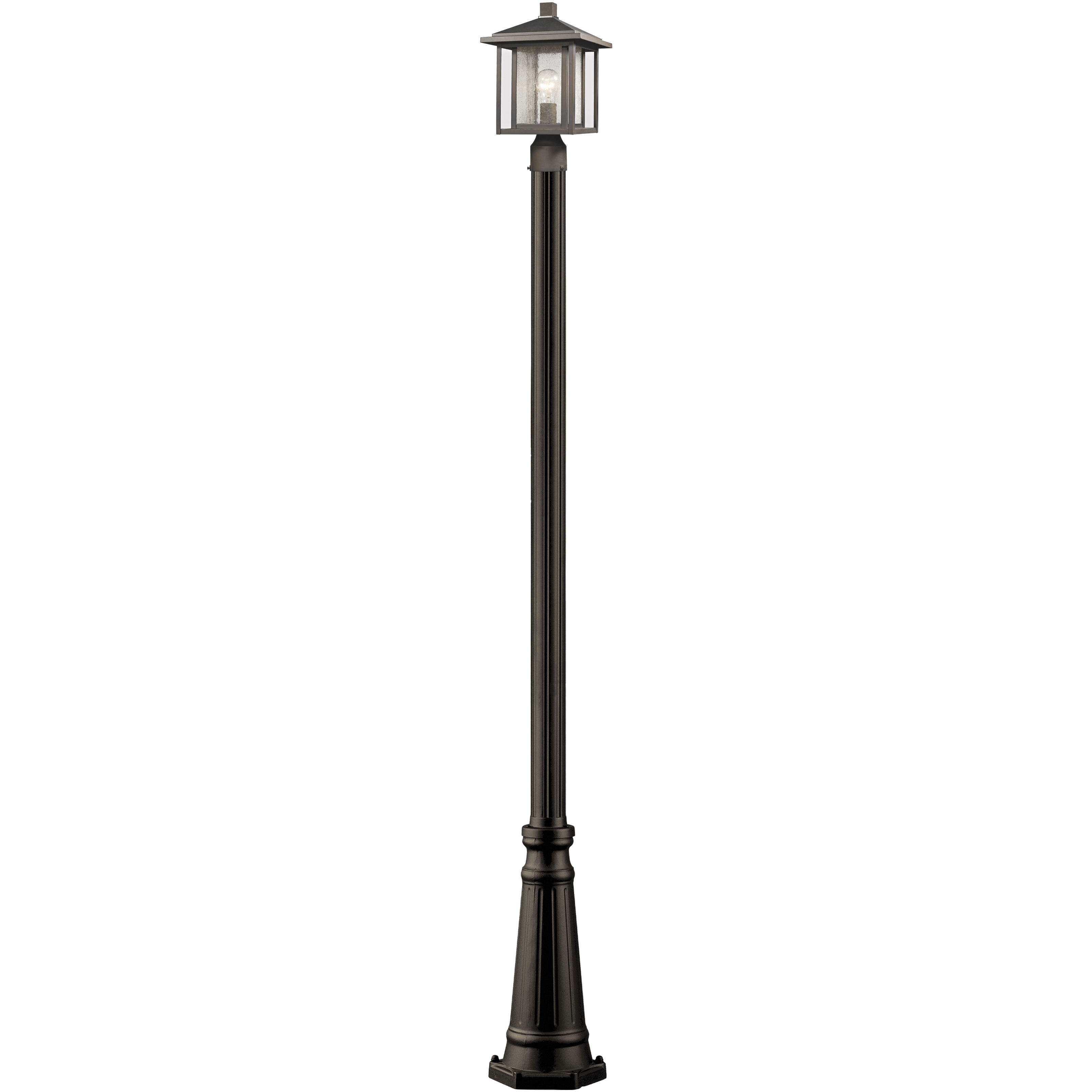 Aspen 1 Light 108.5 inch Oil Rubbed Bronze Outdoor Post Mounted Fixture