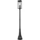 Nova 4 Light 109.5 inch Black Outdoor Post Mounted Fixture