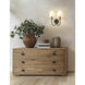 Claudelle Wall Sconce Wall Light in Matte Black and Modern Gold