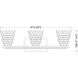 Annalise 3 Light 24 inch Modern Gold Vanity Wall Light