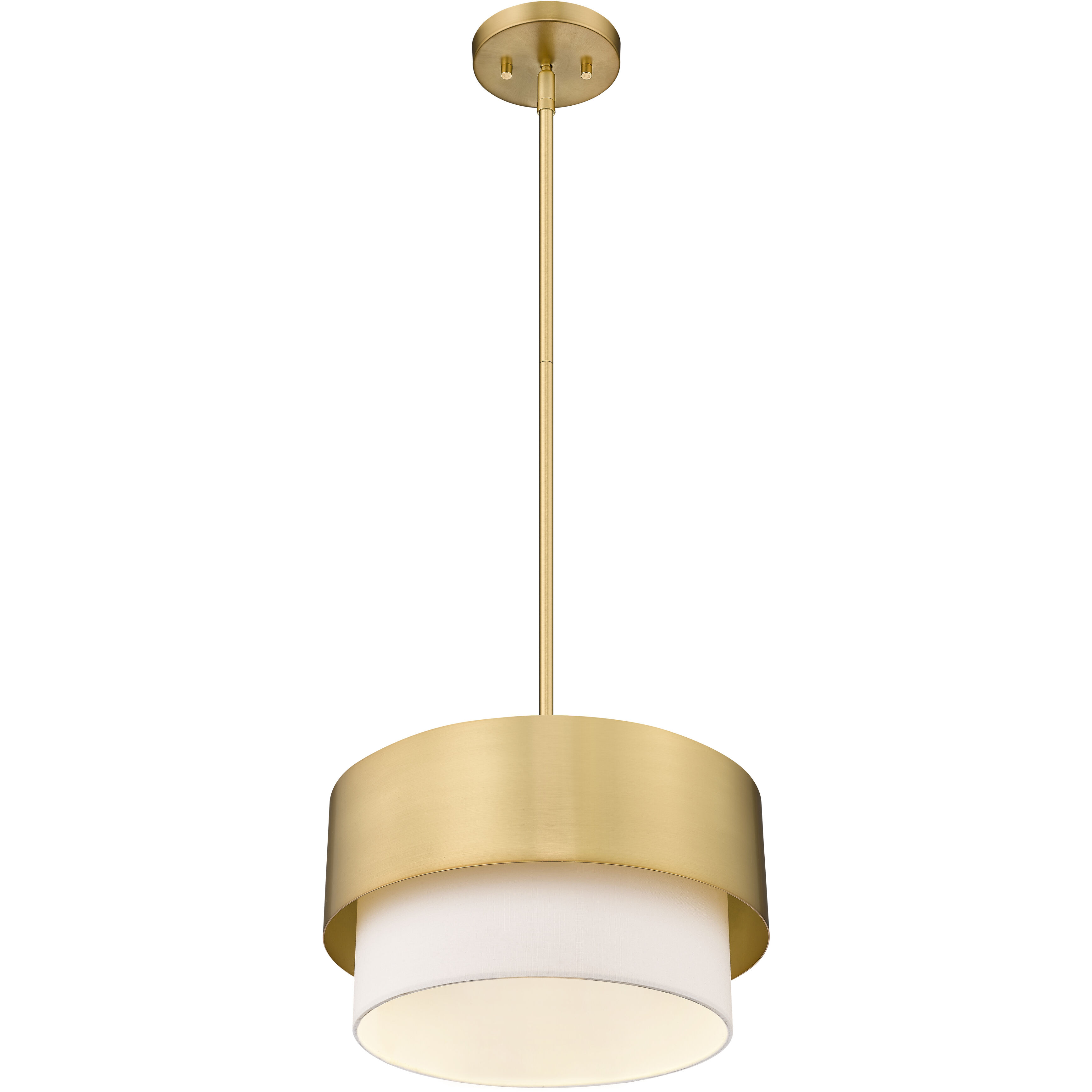 Counterpoint 1 Light 12 inch Modern Gold Pendant Ceiling Light