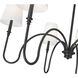 Jisele 6 Light 41.75 inch Matte Black Chandelier Ceiling Light