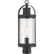 Roundhouse 1 Light 20.5 inch Black Outdoor Post Mount Fixture