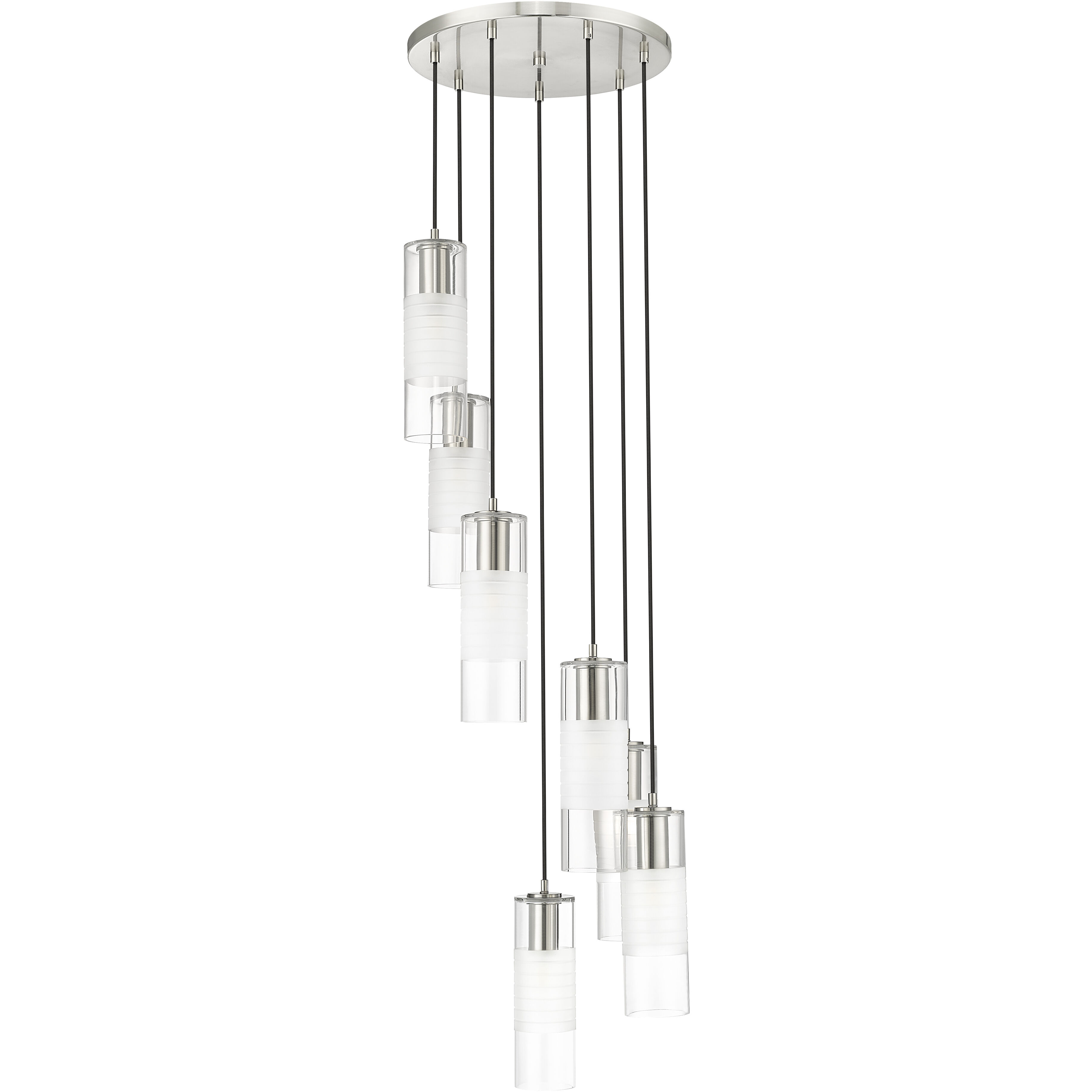 Alton 7 Light 18 inch Brushed Nickel Chandelier Ceiling Light