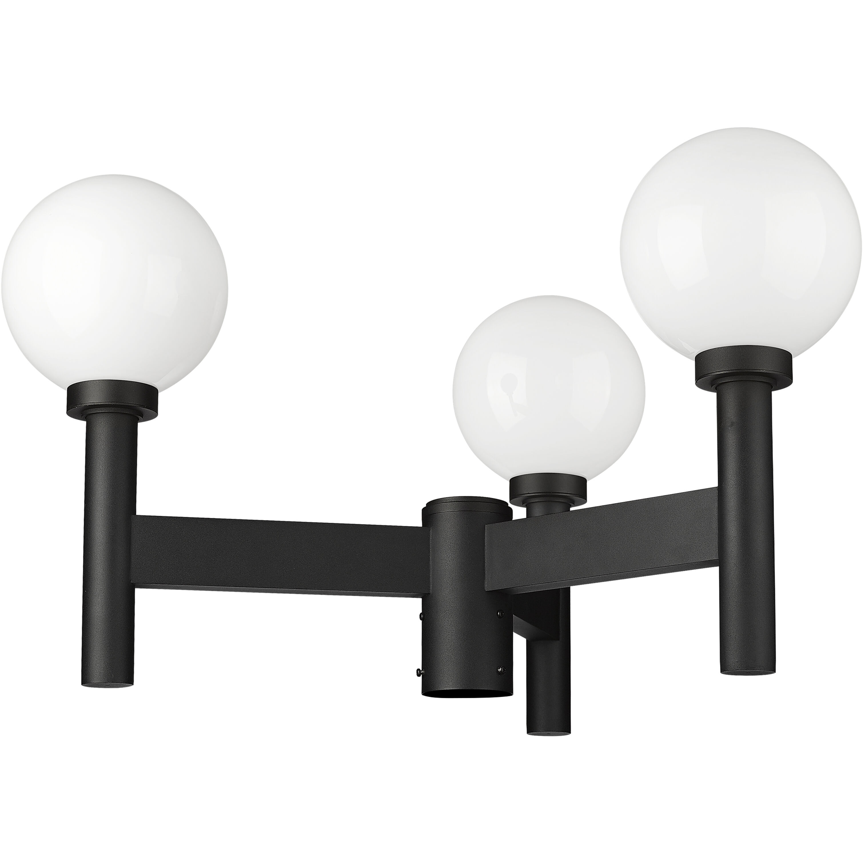 Laurent 3 Light 30 inch Black Outdoor Post Mount Fixture