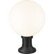 Laurent 1 Light 17.75 inch Black Outdoor Pier Mounted Fixture
