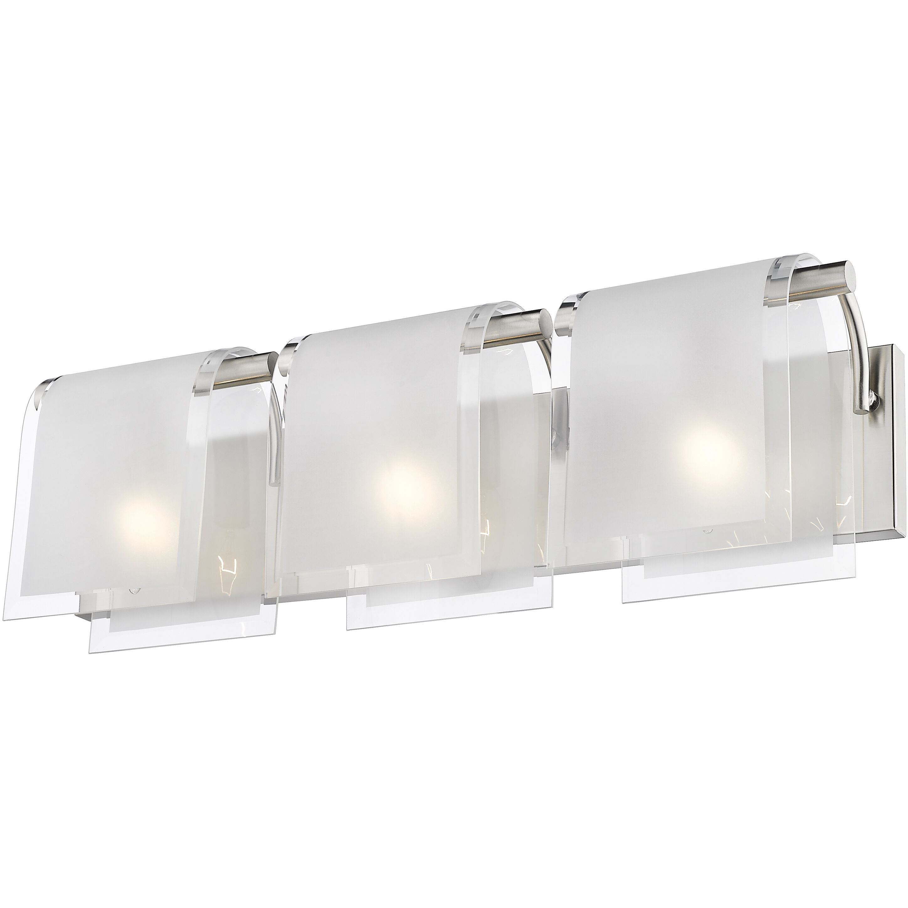 Zephyr 3 Light 22.83 inch Brushed Nickel Vanity Wall Light