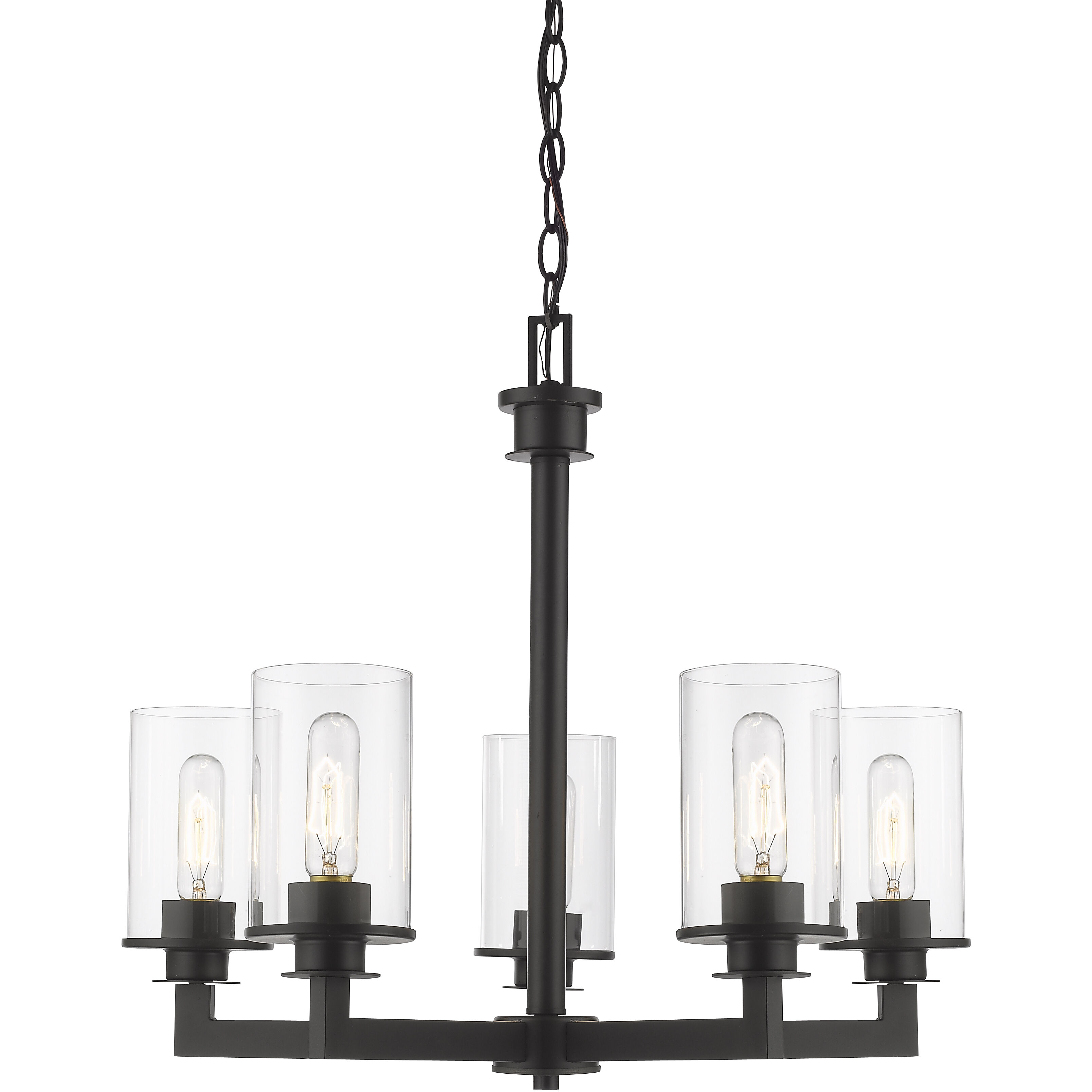 Savannah 5 Light 24 inch Bronze Chandelier Ceiling Light