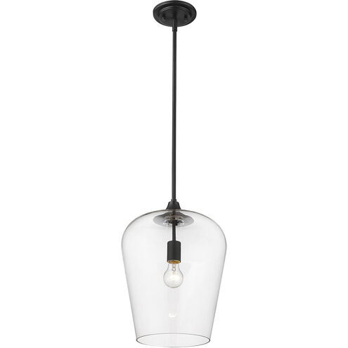 Joliet 1 Light 12 inch Matte Black Pendant Ceiling Light