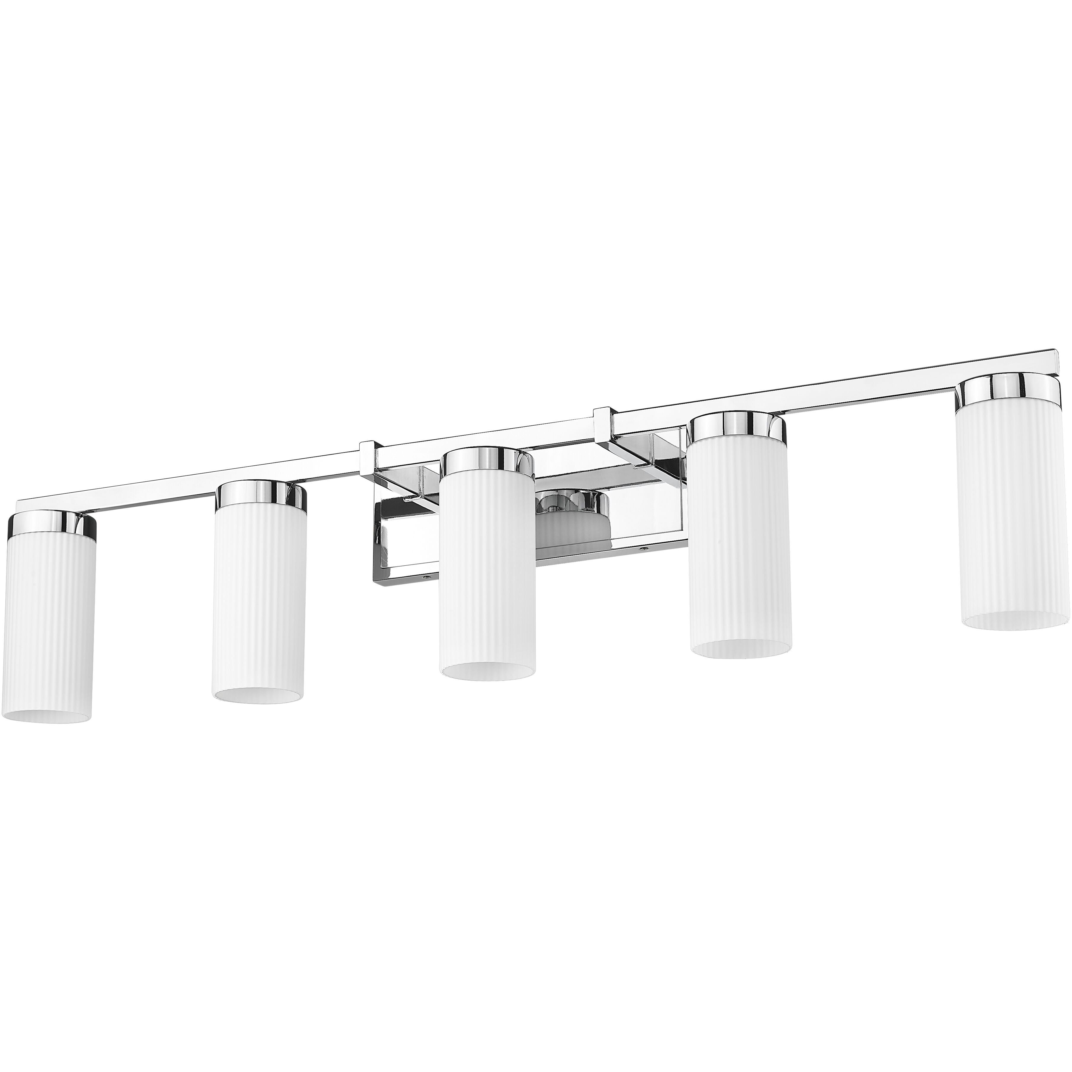 Danica 5 Light 38.75 inch Chrome Bath Vanity Light Wall Light