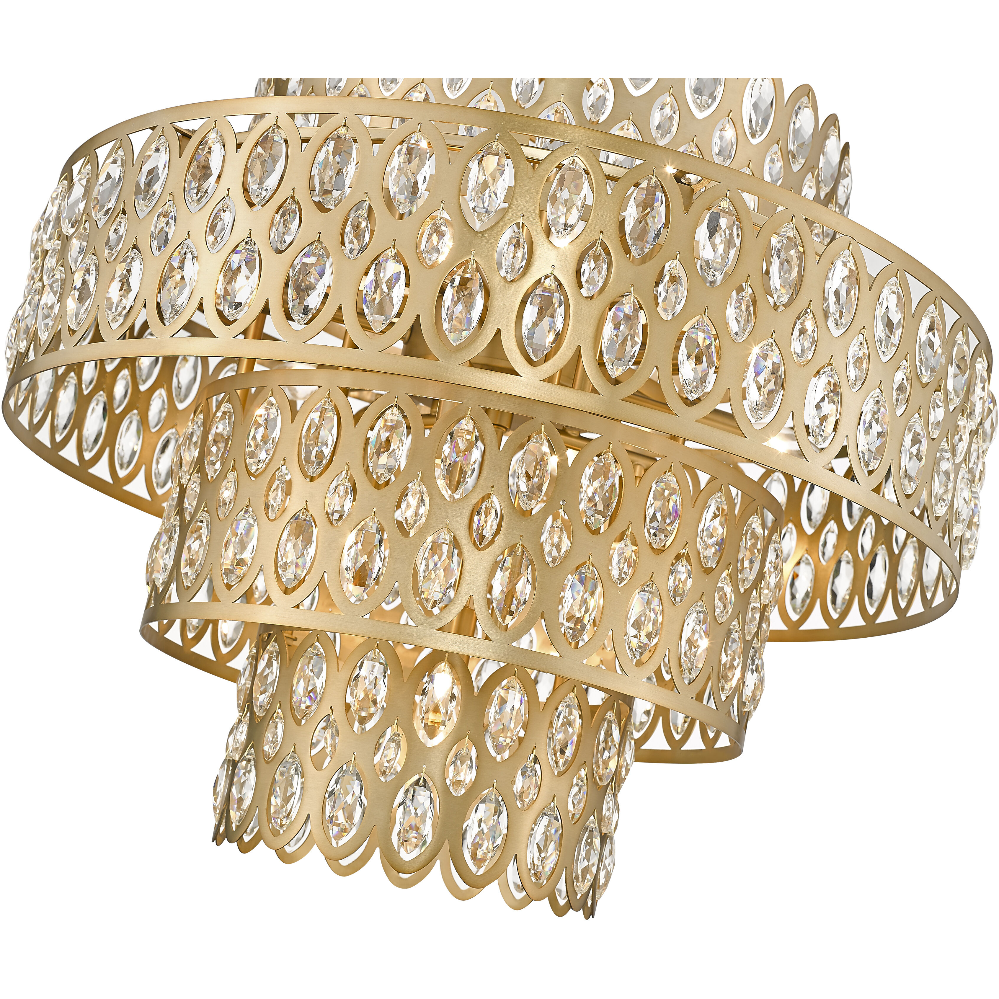 Z-Lite 822P26-HB Dealey 13 Light 25.75 inch Heirloom Brass