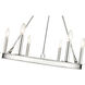 Barclay 6 Light 25 inch Polished Nickel Chandelier Ceiling Light
