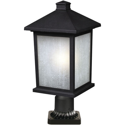 Holbrook 1 Light 20.5 inch Black Outdoor Pier Mounted Fixture