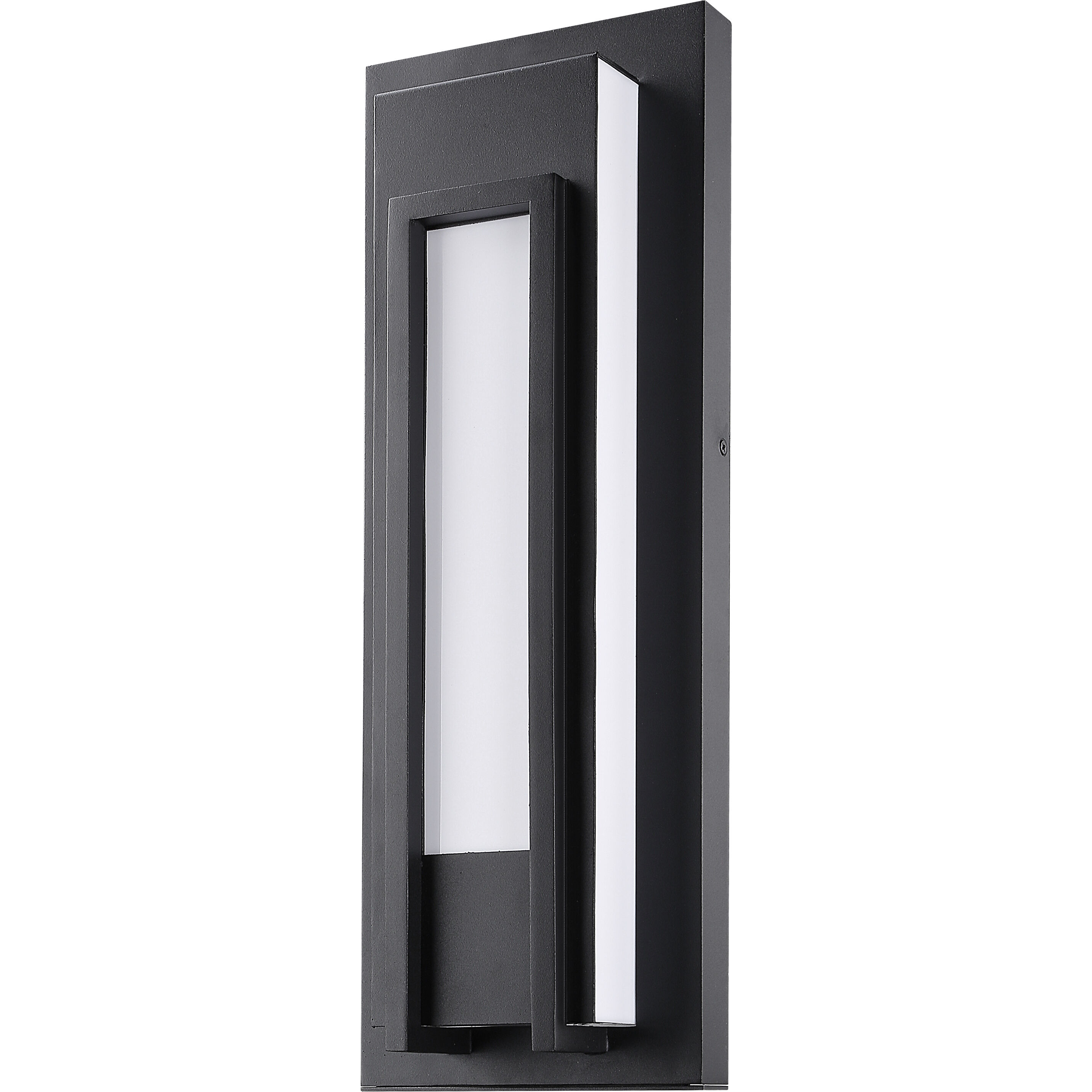 Keaton LED 20.25 inch Black Outdoor Wall Light