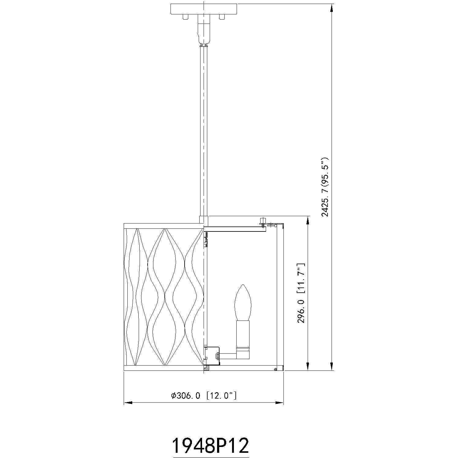 Harden 3 Light 12 inch Modern Gold Pendant Ceiling Light