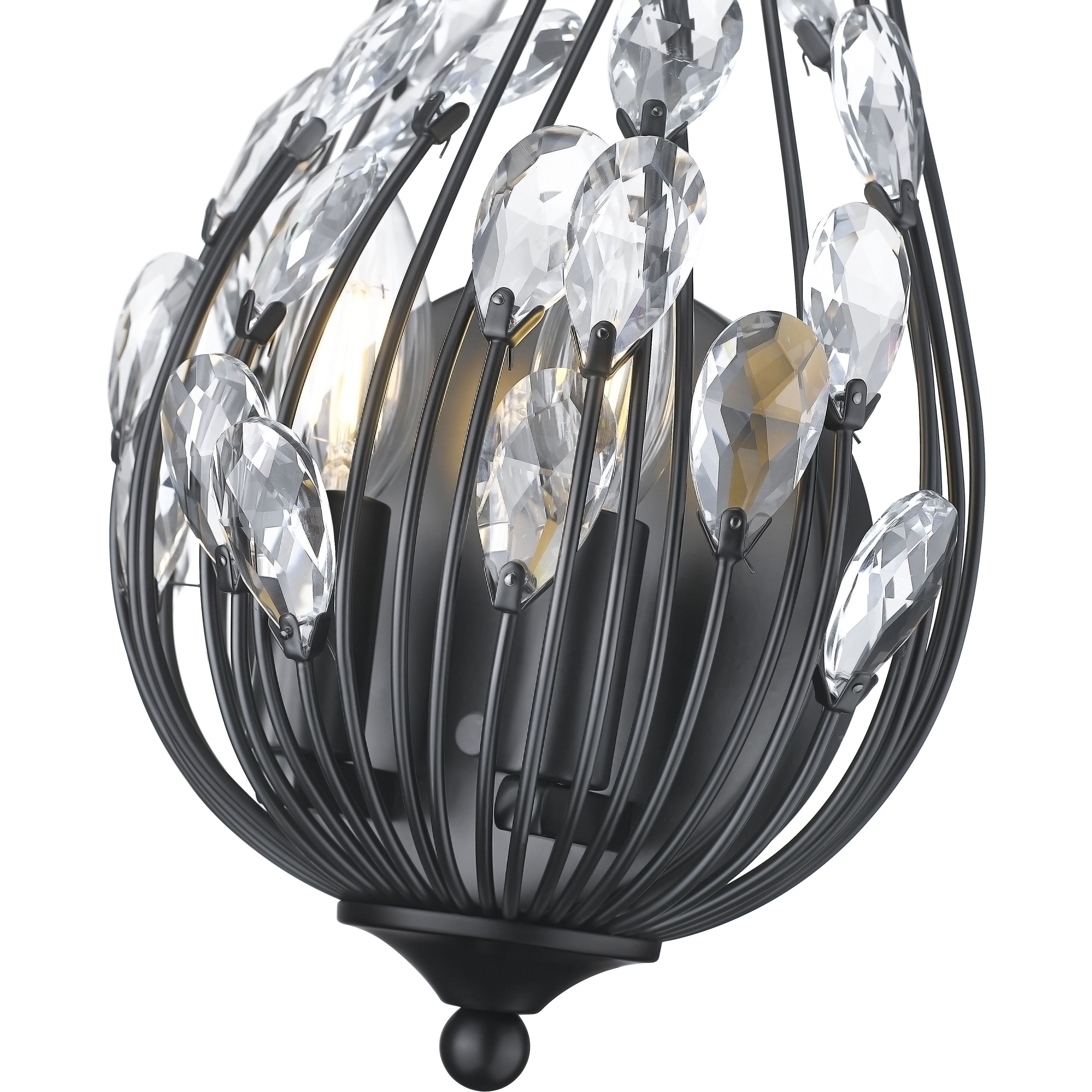 Gabriella Wall Sconce Wall Light in Matte Black