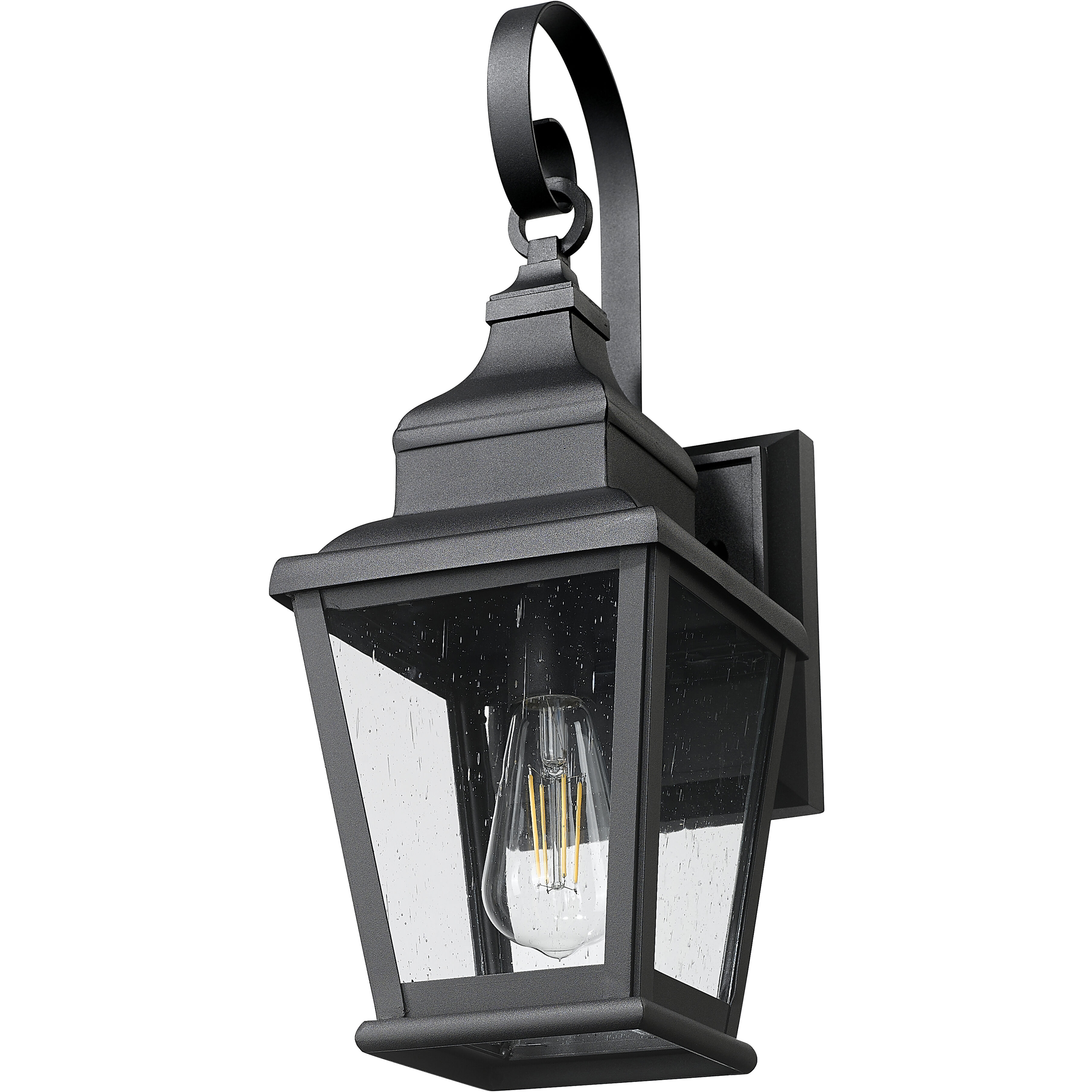 Raphael 1 Light 19.25 inch Sand Black Outdoor Wall Light in Soft Sand Black