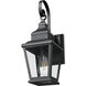 Raphael 1 Light 19.25 inch Sand Black Outdoor Wall Light in Soft Sand Black