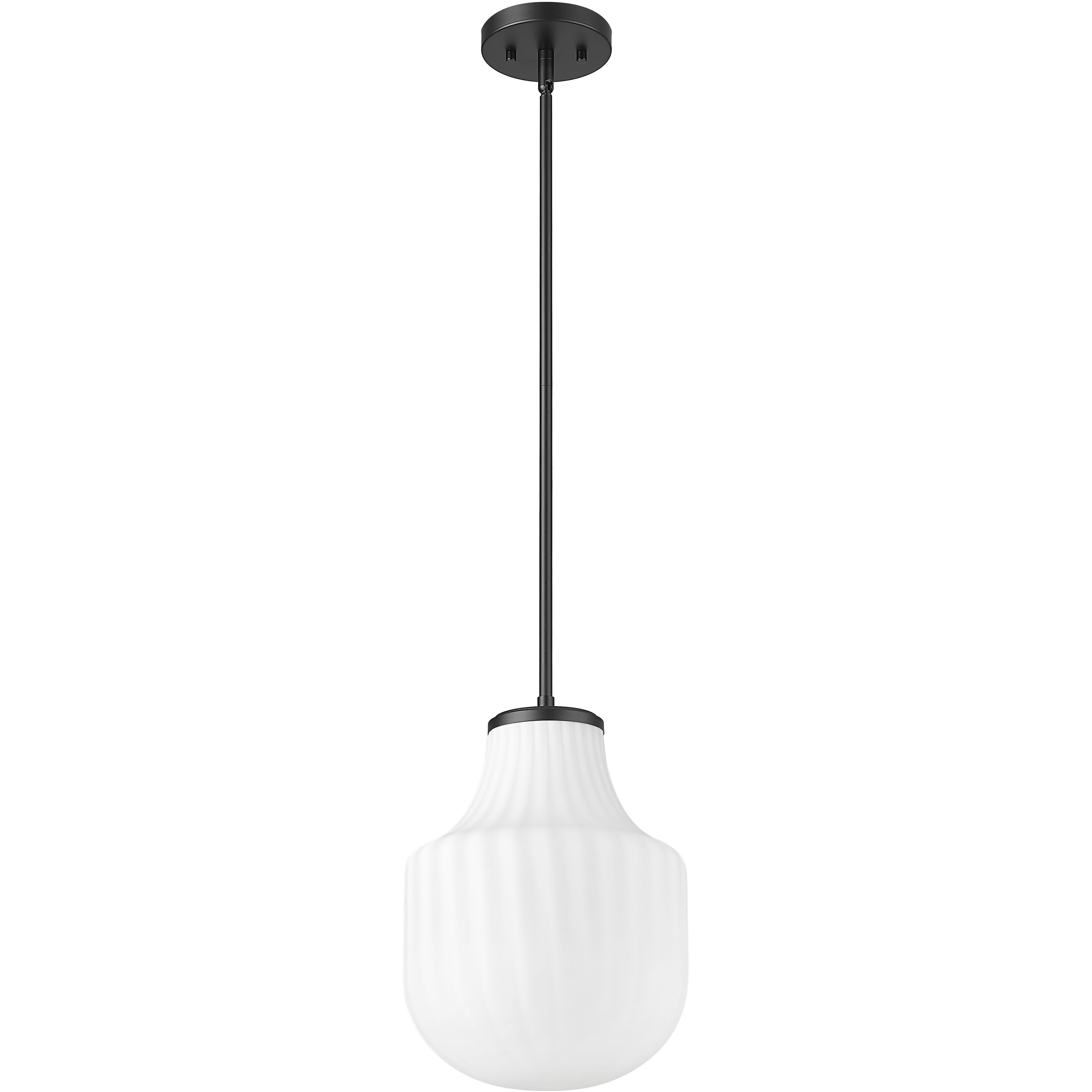 Newbury 1 Light 10 inch Matte Black Pendant Ceiling Light